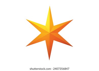 Christmas Star Light Sticker Design