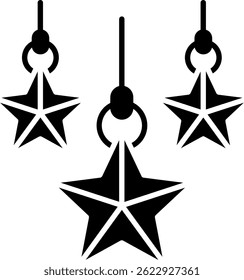Weihnachtsstern Linie Vektor Symbol Design