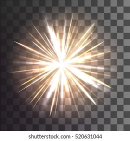 Christmas star on a transparent background