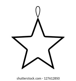  Christmas star on a white background