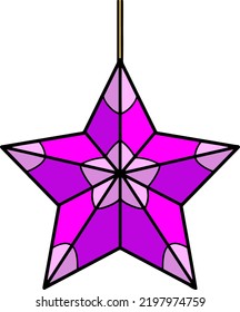 Christmas Star Ornament Cartoon Colored Clipart 