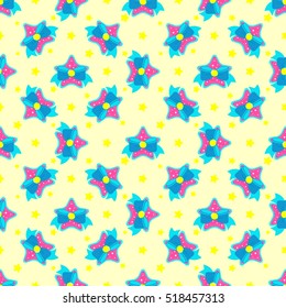 Christmas star pattern. New Year. Decorating for Christmas trees. 