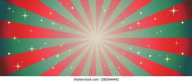 Christmas star rays background design