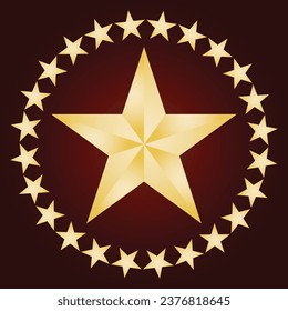 Christmas Star Shape Design Pattern Illustration