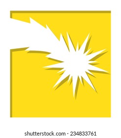Christmas star - simple vector illustration