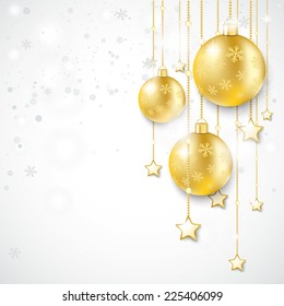 Christmas star with snowflakes on the white background. Eps 10 vector file.
