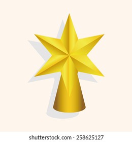 Christmas star theme elements