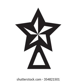 christmas star, vector