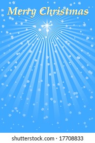 Christmas star. Vector background