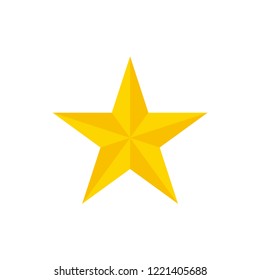 Christmas star vector. Golden star