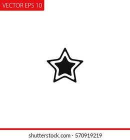 Christmas Star Vector Icon.