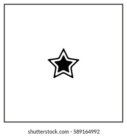 Christmas Star Vector Icon.