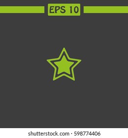 Christmas Star Vector Icon.