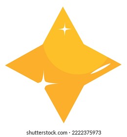 imagen vectorial estrella de navidad
color dorado con fondo blanco