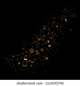 Christmas stardust trail effect. EPS 10