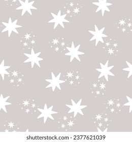 Christmas stars abstract vector pattern

