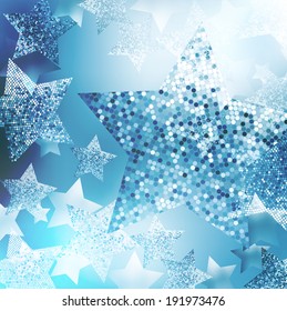 Christmas stars background