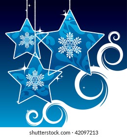 fondo de estrellas navideñas