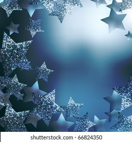 fondo de estrellas navideñas