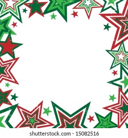 Christmas stars border