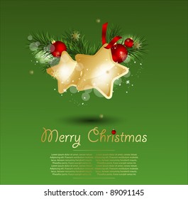 Christmas stars vector illustration.