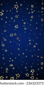 Christmas stars vector overlay.  Magic stars luxury sparkling confetti. Christmas spirit. Festive stars vector illustration on dark blue background.