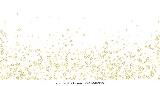 Weihnachtssterne, Vektorüberlagerung.  Magic Sterne Luxus funkelnden Konfetti. Weihnachtsgeist. Festliche Sterne, Vektorgrafik auf weißem Hintergrund.