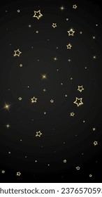 Christmas stars vector overlay.  Magic stars luxury sparkling confetti. Christmas spirit. Festive stars vector illustration on black background.