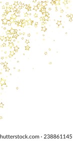 Christmas stars vector overlay.  Magic stars luxury sparkling confetti. Christmas spirit. Festive stars vector illustration on white background.