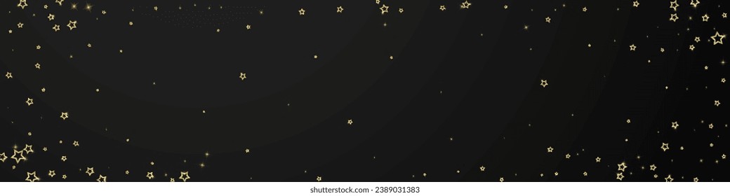 Christmas stars vector overlay.  Magic stars luxury sparkling confetti. Christmas spirit. Festive stars vector illustration on black background.