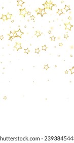 Superposición vectorial de las estrellas navideñas.  Magia estrellas de lujo confeti brillante. Espíritu navideño. Ilustración vectorial de estrellas festivas sobre fondo blanco.
