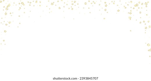 Superposición vectorial de las estrellas navideñas.  Magia estrellas de lujo confeti brillante. Espíritu navideño. Ilustración vectorial de estrellas festivas sobre fondo blanco.