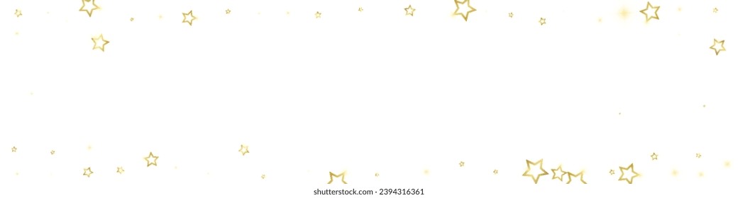 Superposición vectorial de las estrellas navideñas.  Magia estrellas de lujo confeti brillante. Espíritu navideño. Ilustración vectorial de estrellas festivas sobre fondo blanco.