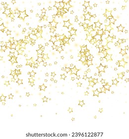 Christmas stars vector overlay.  Magic stars luxury sparkling confetti. Christmas spirit. Festive stars vector illustration on white background.