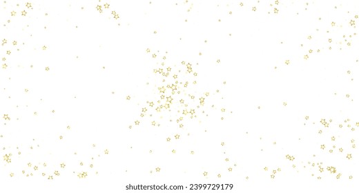 Superposición vectorial de las estrellas navideñas.  Magia estrellas de lujo confeti brillante. Espíritu navideño. Ilustración vectorial de estrellas festivas sobre fondo blanco.