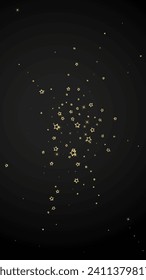 Christmas stars vector overlay.  Magic stars luxury sparkling confetti. Christmas spirit. Festive stars vector illustration on black background.