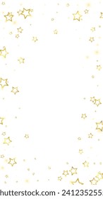 Superposición vectorial de las estrellas navideñas.  Magia estrellas de lujo confeti brillante. Espíritu navideño. Ilustración vectorial de estrellas festivas sobre fondo blanco.