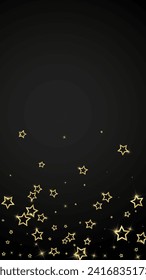 Christmas stars vector overlay.  Magic stars luxury sparkling confetti. Christmas spirit. Festive stars vector illustration on black background.