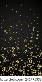 Christmas stars vector overlay.  Magic stars luxury sparkling confetti. Christmas spirit. Festive stars vector illustration on black background.