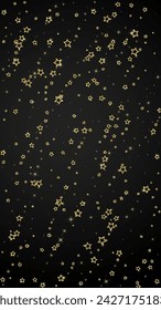 Christmas stars vector overlay.  Magic stars luxury sparkling confetti. Christmas spirit. Festive stars vector illustration on black background.