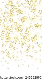Estrellas de Navidad superpuestas de Vector.  Confeti espumoso de lujo de estrellas mágicas. Navidades espíritu. Estrellas festivas Ilustración vectorial sobre fondo blanco.