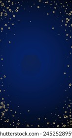 Christmas stars vector overlay.  Magic stars luxury sparkling confetti. Christmas spirit. Festive stars vector illustration on dark blue background.