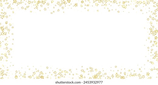 Weihnachtssterne Vektorgrafik Overlay.  Magic Stars Luxus funkelndes Konfetti. Weihnachtsmusiken im Geiste. Festliche Sterne Vektorillustration auf weißem Hintergrund.