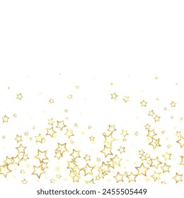 Christmas stars vector overlay.  Magic stars luxury sparkling confetti. Christmas spirit. Festive stars vector illustration on white background.