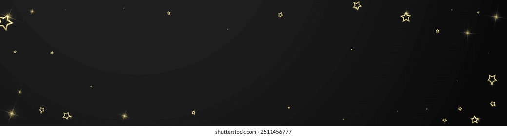 Christmas stars vector overlay.  Magic stars luxury sparkling confetti. Christmas spirit. Festive stars vector illustration on black background.