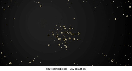 Christmas stars vector overlay.  Magic stars luxury sparkling confetti. Christmas spirit. Festive stars vector illustration on black background.