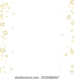 Christmas stars vector overlay.  Magic stars luxury sparkling confetti. Christmas spirit. Festive stars vector illustration on white background.