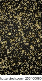 Superposición de Vector de estrellas de Navidad.  Las estrellas mágicas son confeti espumoso de lujo. Navidades espíritu. Ilustración vectorial de estrellas festivas sobre fondo negro.