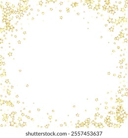 Christmas stars vector overlay.  Magic stars luxury sparkling confetti. Christmas spirit. Festive stars vector illustration on white background.
