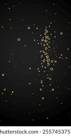 Christmas stars vector overlay.  Magic stars luxury sparkling confetti. Christmas spirit. Festive stars vector illustration on black background.